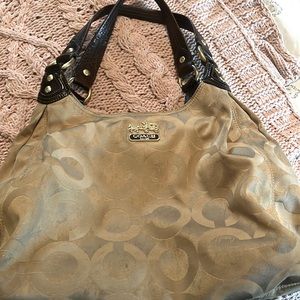 Brown coach bag